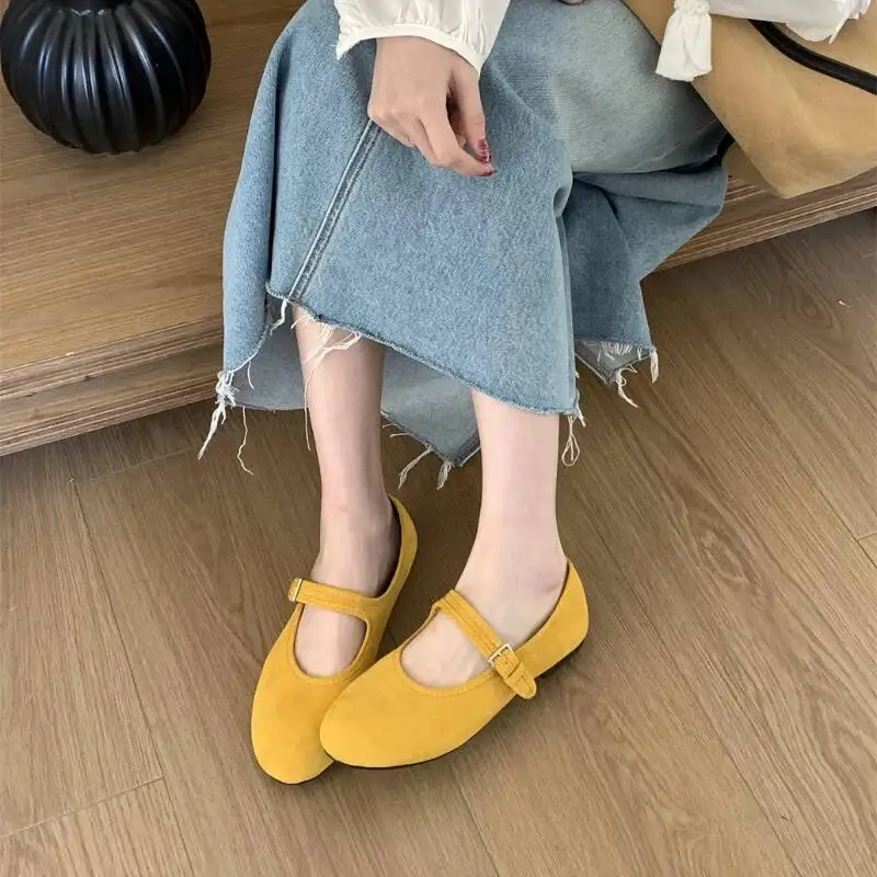 round-toe-suede-mary-jane-shoes-women-one-strap-buckle-shoes-daily-leisure-comfortable-ballet-flats-female-spring-trend