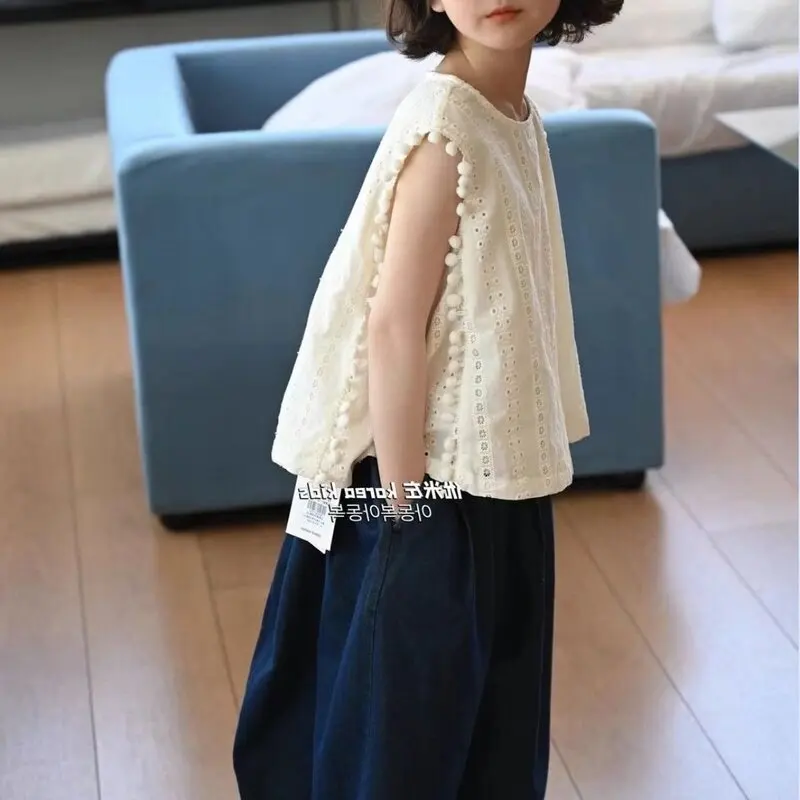 2026 New Summer Girls Stylish Fashionable Versatile Unique Stunning Princess Childrens Baby Summer Shirt and Pants Set