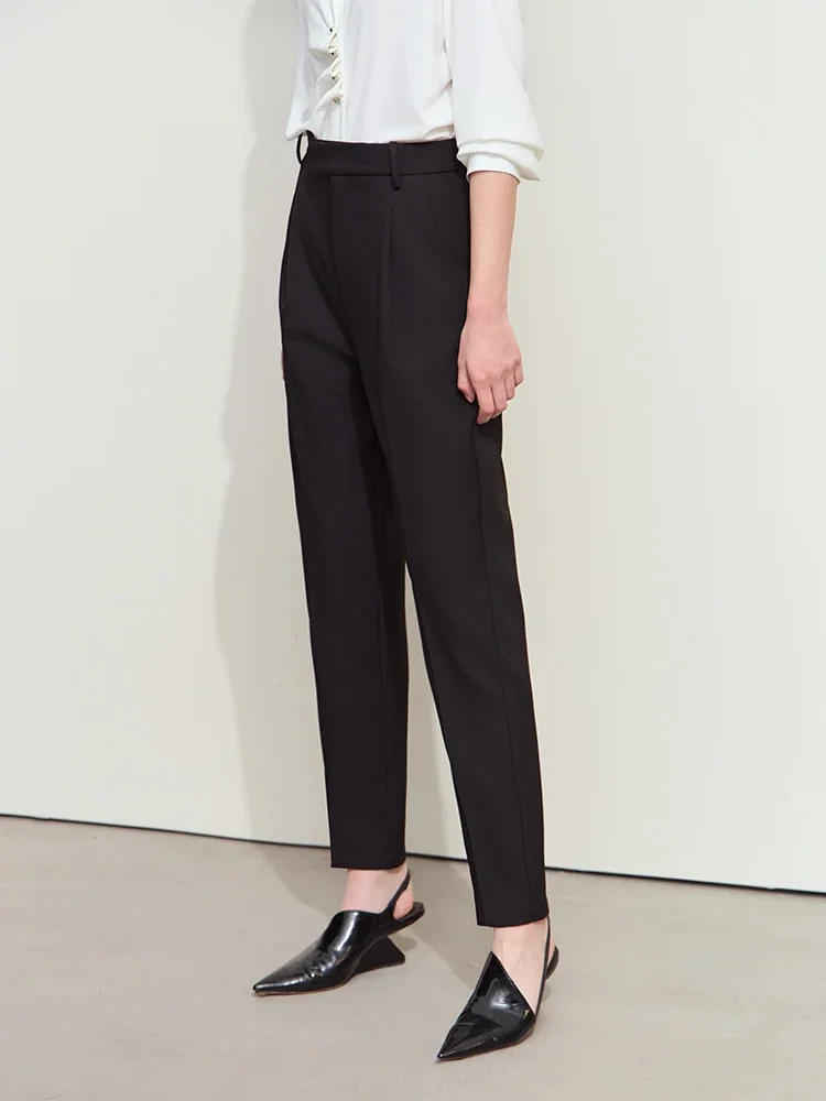 Amii High Quality Casual Long Pants For Women Autumn 2025 Commuter Versatile No Ironing And Wrinkle Resistance Trousers 12511045
