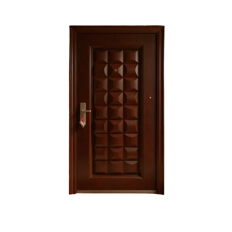 Retro Style Anti Theft Door Imitation Copper Embossed Design for Home Decoration Security Entrance