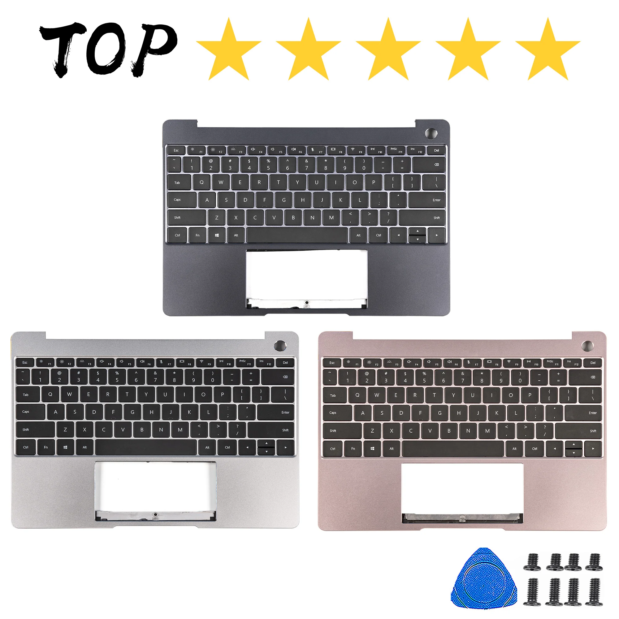 New Keyboard For Matebook 13 WRT-W29 WRT-W29L WRT-W09/W09L WRTB-WFE9L Top Case Palmrest Upper With Keyboard English Layout 13.3'