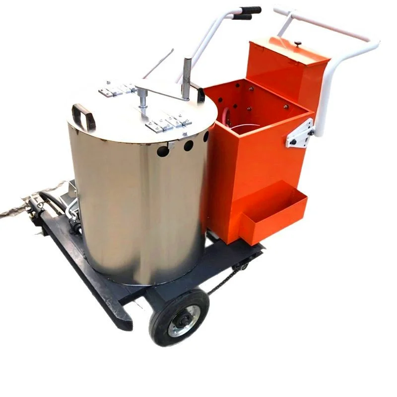 Parking space road zebra crossing machine, self-walking hot melt marking machine