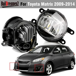 2 Pieces LED Fog Light Assembly 30W 6000LM Canbus Car Right + Left Fog Lamp H11 For Toyota Matrix 2009 2010 2011 2012 2013 2014