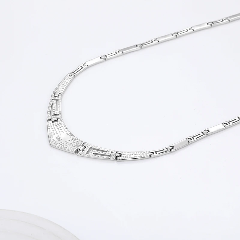 MYOP 2024 Jewelry 925 Sterling Silver Jewelry Opal Necklace expresses high modern minimalism