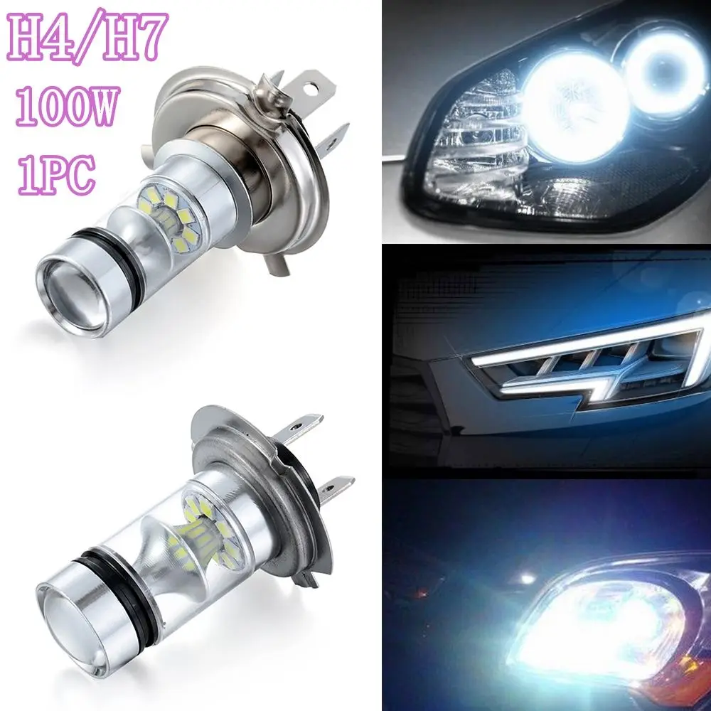 External Lights Super Bright 100W White Light H4 H7 Car Fog Light 8000K