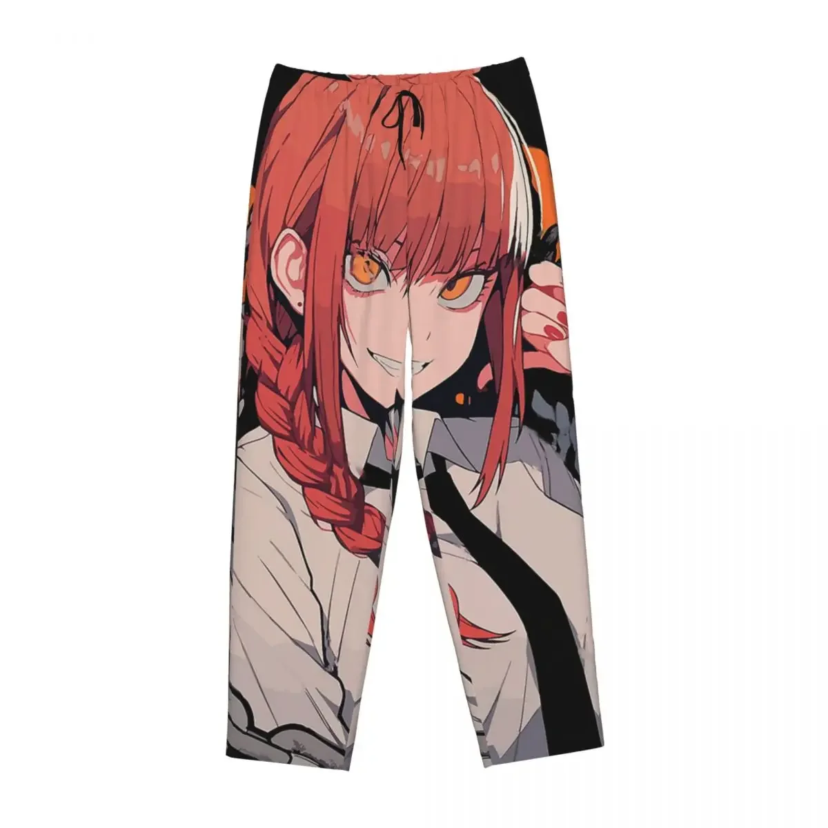 Custom Makima Chainsaw Man Women Pajama Pants Lounge Sleep Sleepwear Bottoms with Pockets