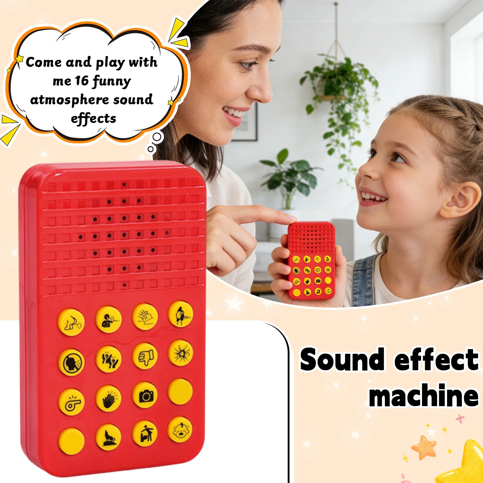 Novelty Squeeze Sound Box Toys Gift for Kids Adults Personality Voice Sound Generator Prank Music Plaything Atmosphere Sound