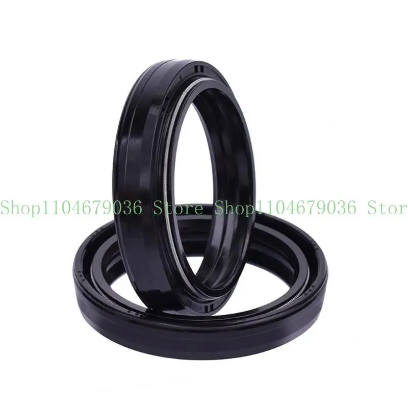 

652F Upgraded Front Fork Shock Oil Seal and Dust Seal Set 41mm x 53mm x 8/10.5mm Car Accessoires Lightweight 2-piece/set
