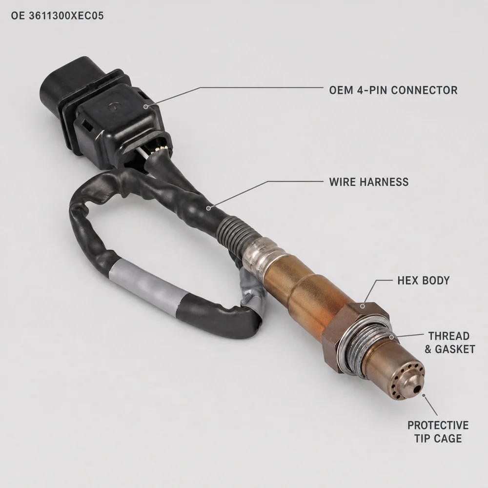 Front Oxygen Sensor O2 Sensor for Haval H9 2.0T3611300XEC05 258017616 Upstream Lambda Probe