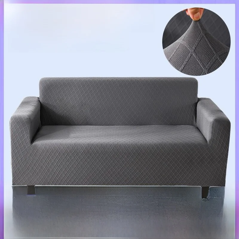 

Thickened Gold Needle Embroidery Universal Sofa Cover Full Wrap Elastic Sofa Protector High Grammage Dustproof Home Fabric