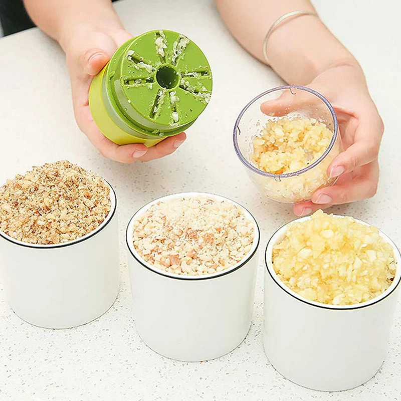 【BA】Garlic Vegetable Cutter Multifunctional Food Processor Hand-Held Mini Fruit Grinder And Chopper Kitchen Accessories