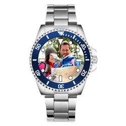 Orologio personalizzato personalità Design creativo clienti foto stampa personalizza personalizzazione dell'orologio stampa orologi fotografici per Unisex