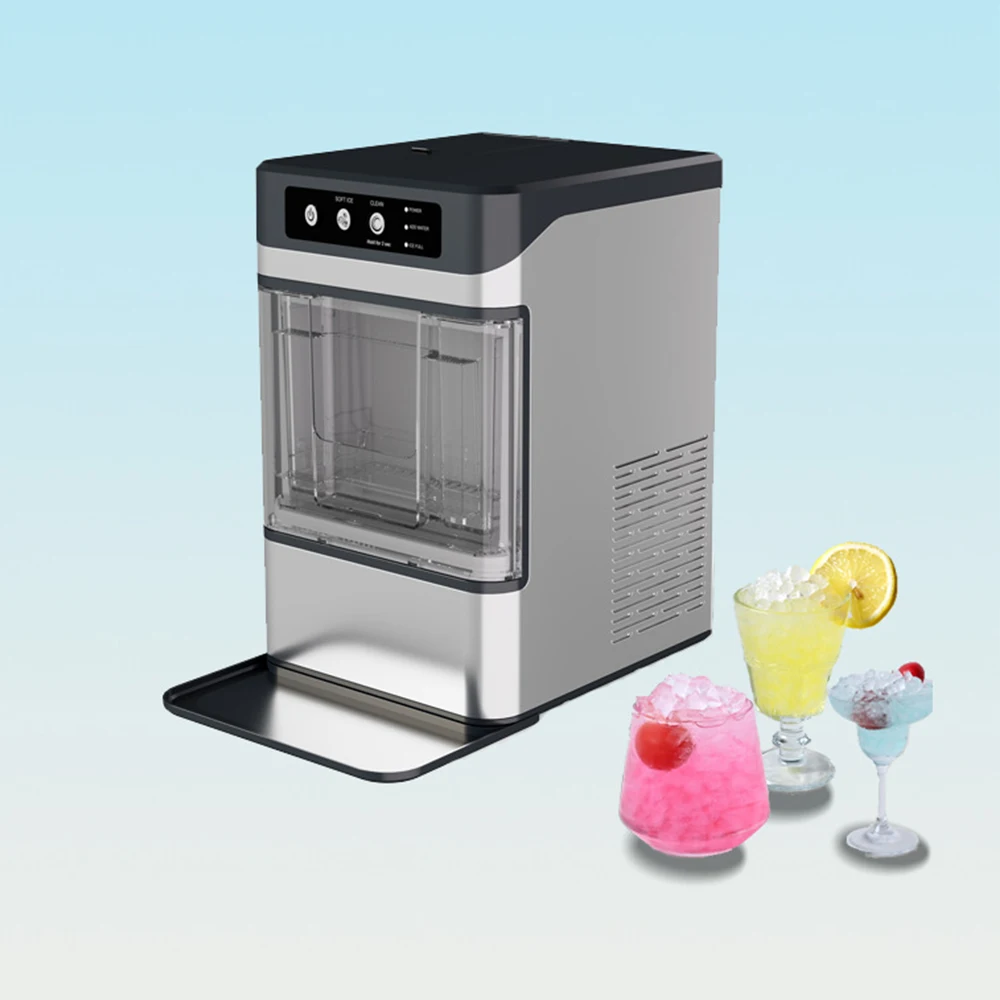 スマートミニポータブル卓上製氷機、ホテル用自動電動液体冷凍庫プラスチック製氷機
