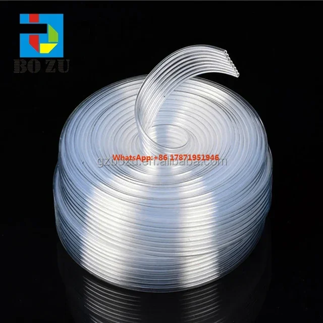 

factory retail price 50m/roll transparent plastic silicon ink tubes of 8 line 3*2