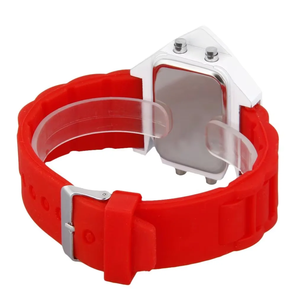 Fashion personality student electronic watch colorful LED multifunctional  plane coupl watch
