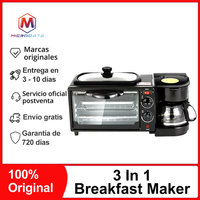 3 In 1 Breakfast Maker Multifunctional, Coffee Machine, Toaster, Electric Oven, Mini Kitchen Oven Kitchen Appliances