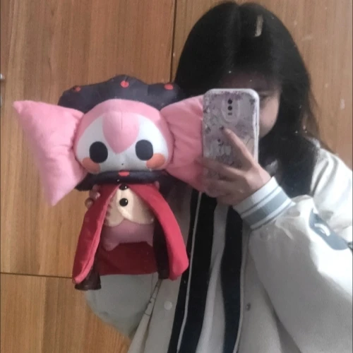 มาโดกะตุ๊กตาตุ๊กตาสัตว์น่ารักตุ๊กตาตุ๊กตาหมอนอิงอะนิเมะมาโดกะคอสเพลย์เดสก์ท็อปตกแต่งของขวัญวันเกิด