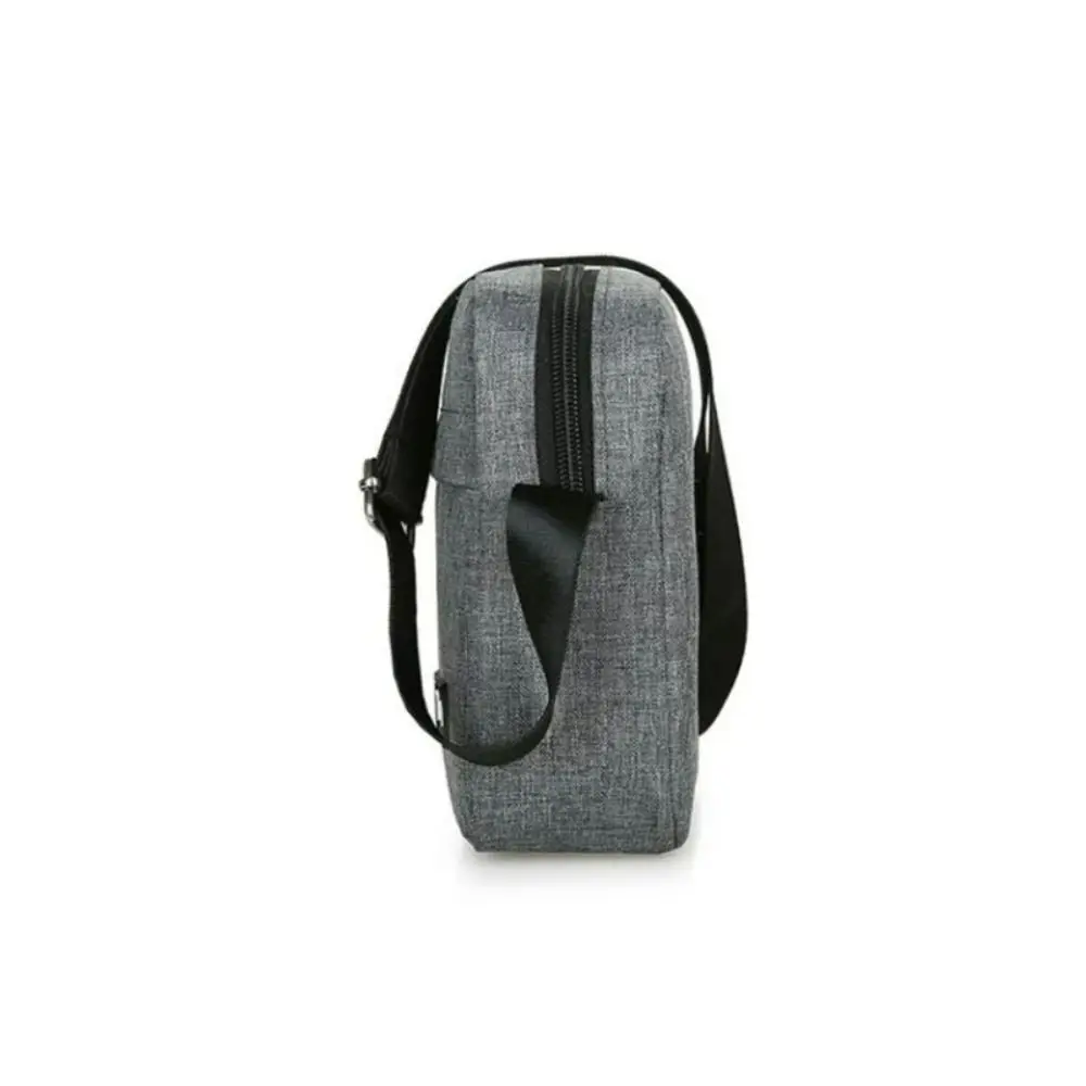 portable Nylon Shoulder Bag Business Solid Color Crossbody Bag Casual and Fashionable Retro Bag Men Hand Bag