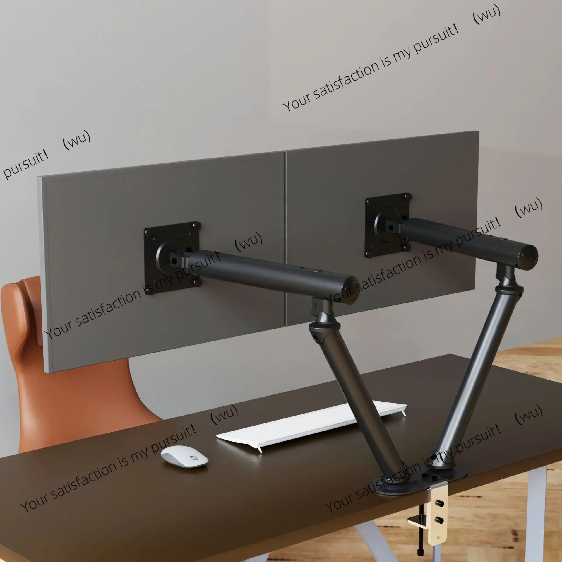 Dual screen computer monitor 17-34 inch bracket desktop lifting telescopic universal arm bracket