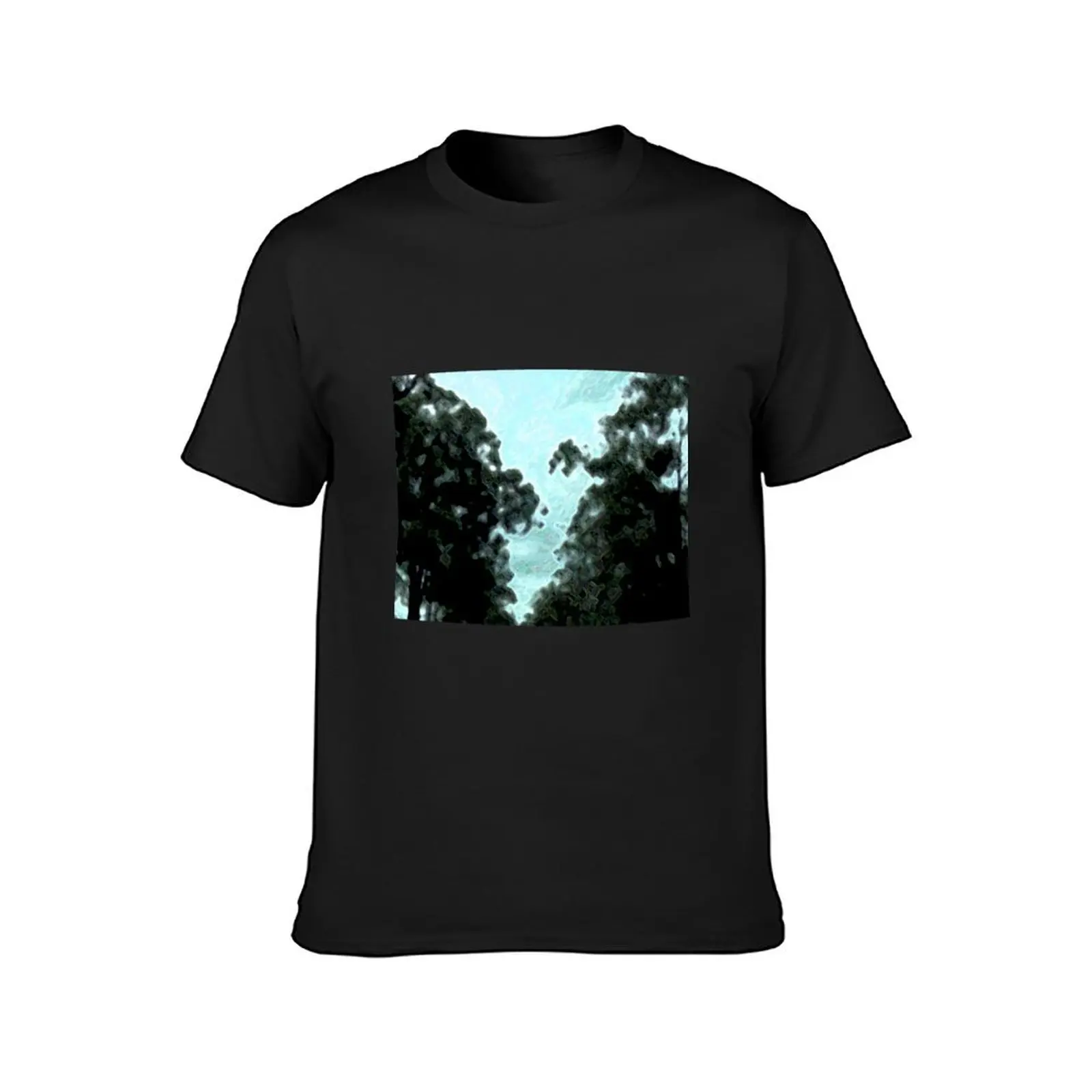 effect with trees T-Shirt cute clothes oversized plain t shirts men