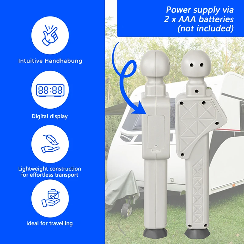 

1pc Digital Nose Weight Gauge Noseweight Indicator Support Load Scale For Motorhome Caravan Camper Van RV Accessories