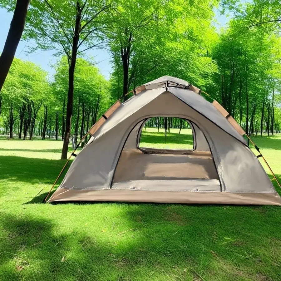 

Очень большая палатка с сетчатыми стенками, на 4 человека (белая), легкая семейная палатка | Быстрая установка оборудования для пикников в парке