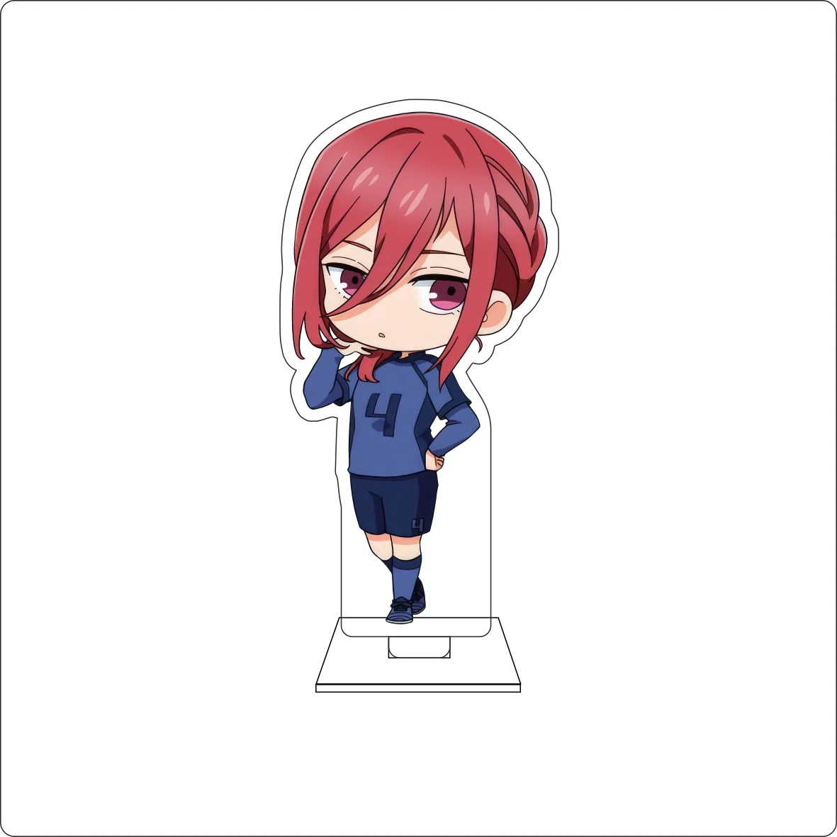 10CM Anime BLUE LOCK Cosplay Cute Acrylic Figure Stand Plate Bachira Meguru Isagi Yoichi Ornaments Gifts view 4