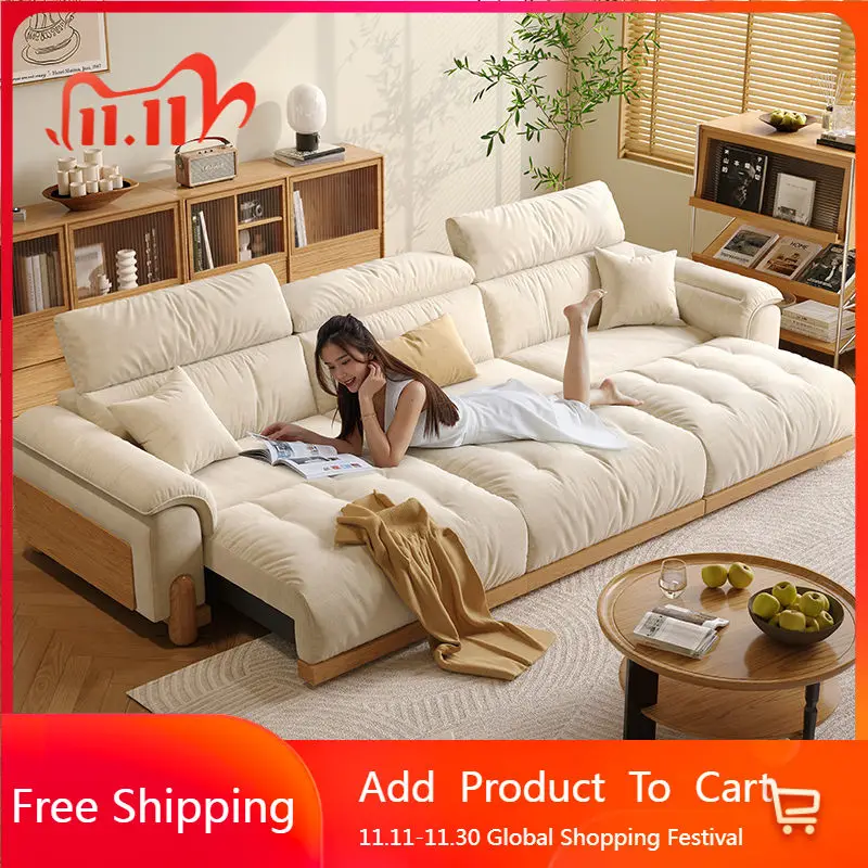 

Smart Nordic Living Room Sofas Armchair Minimalist Folding Recliner Living Room Sofas Lounge Bedroom Sillon Cama Home Furniture