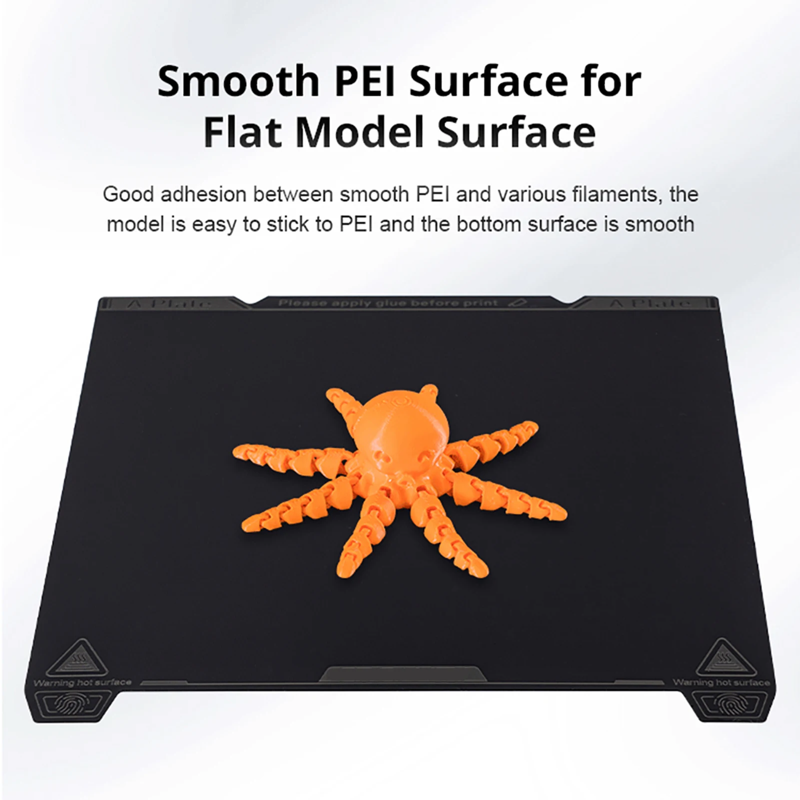 K1 Max PEI Build Plate 315x310mm-Without Soft Magnetic Mat Easy Model Removal Suitale for K1 Max 3D Printer and Compatible with