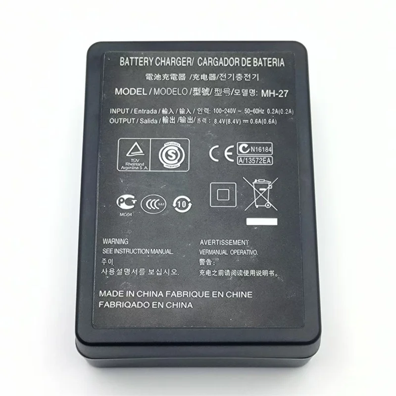 EN-EL20 Battery Charger MH-27 For Nikon EN-EL20a Coolpix P950 P1000 1 AW1 1 J1 1 J2 1 J3 1 S1 1 V3 DL24-500