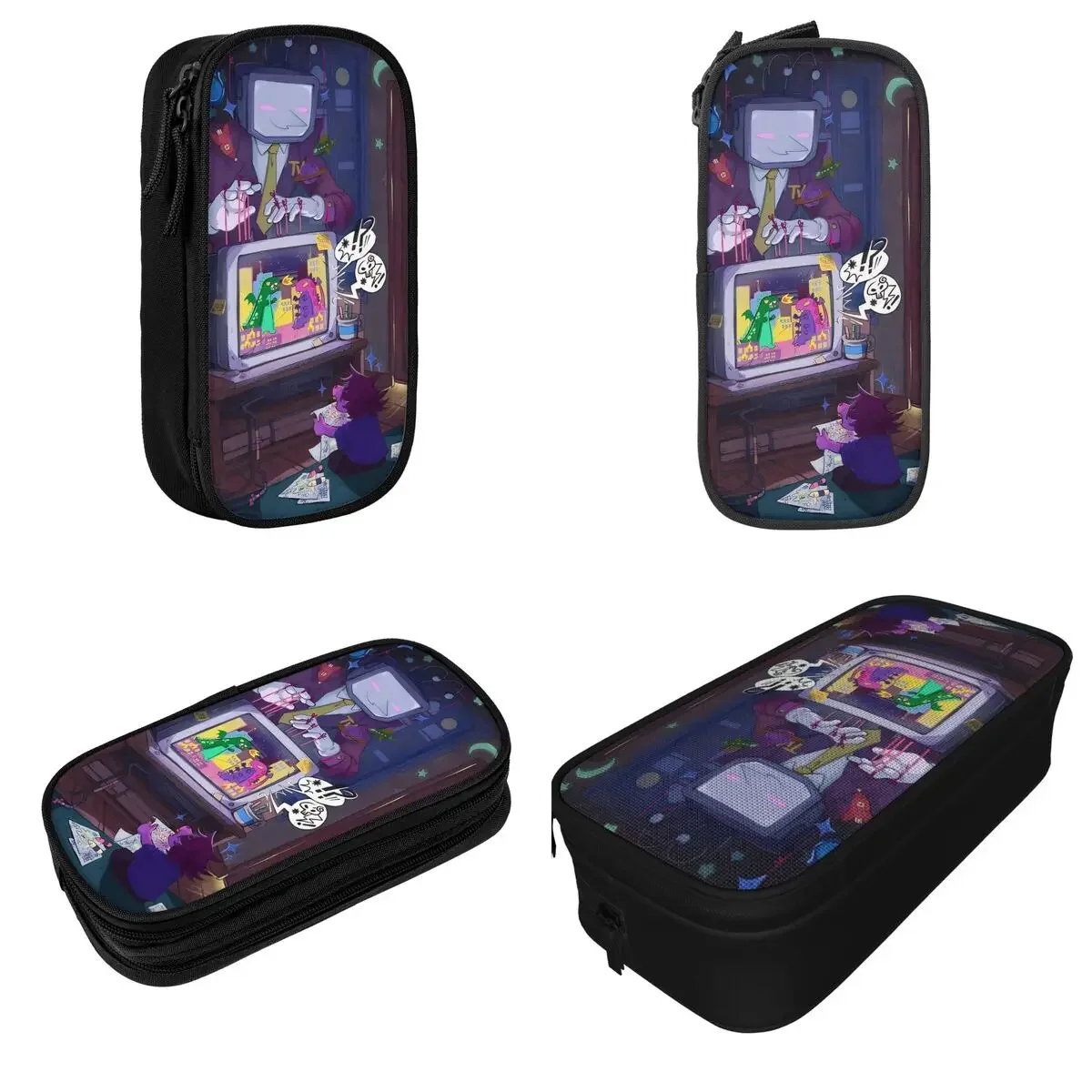 TV Tenna Deltarune Pencil Case Fashion Video Game Pen Box Bags Student Big Capacity School Supplies Gifts Pencil Box