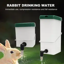 0.5L/1L Automatic Rabbit Drinker Leak-proof Lid Design Fountain Splash Proof Bunny Water Dispenser Drinking Equipment