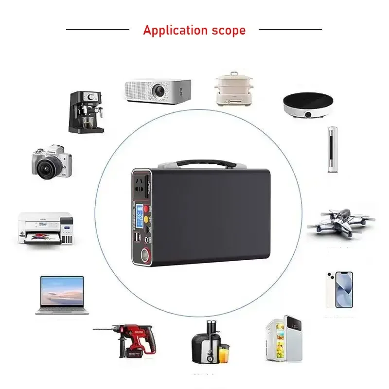 220V 300W Power Station Outdoor Power Bank 90000mah Portable Home Camping Large Capacity Outdoor Power Mobile Charging Station