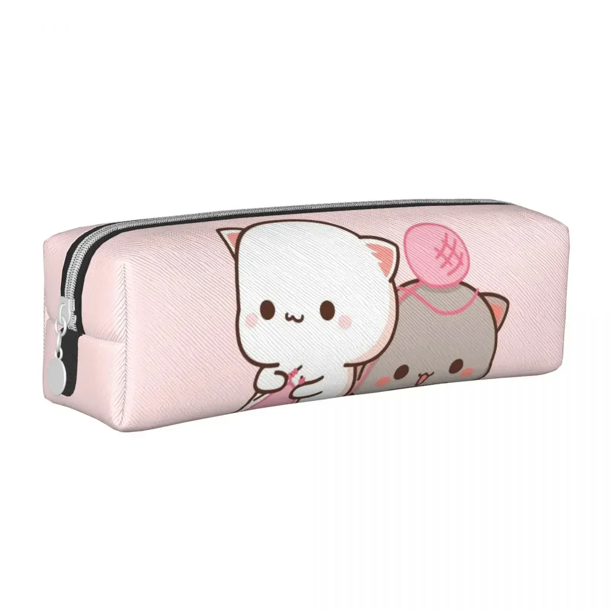 Cute Mochi Peach Cat Goma Pencil Cases Pen Bag for Student Big Capacity Students School Cosmetic Pencilcases