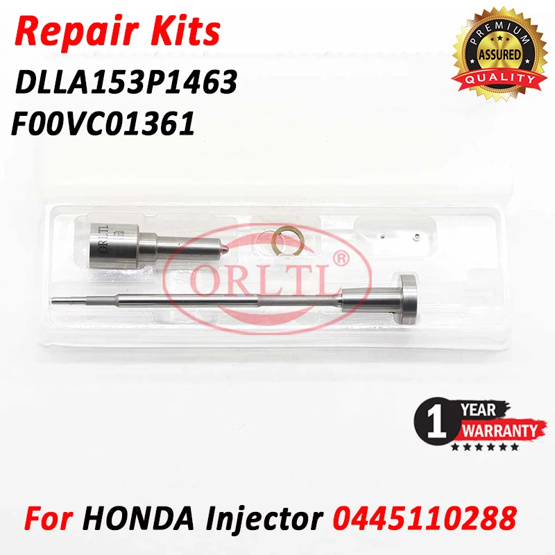 New Injection Nozzle DLLA153P1463 Control Valve F00VC01361 Repair Kits For HONDA 0445110288