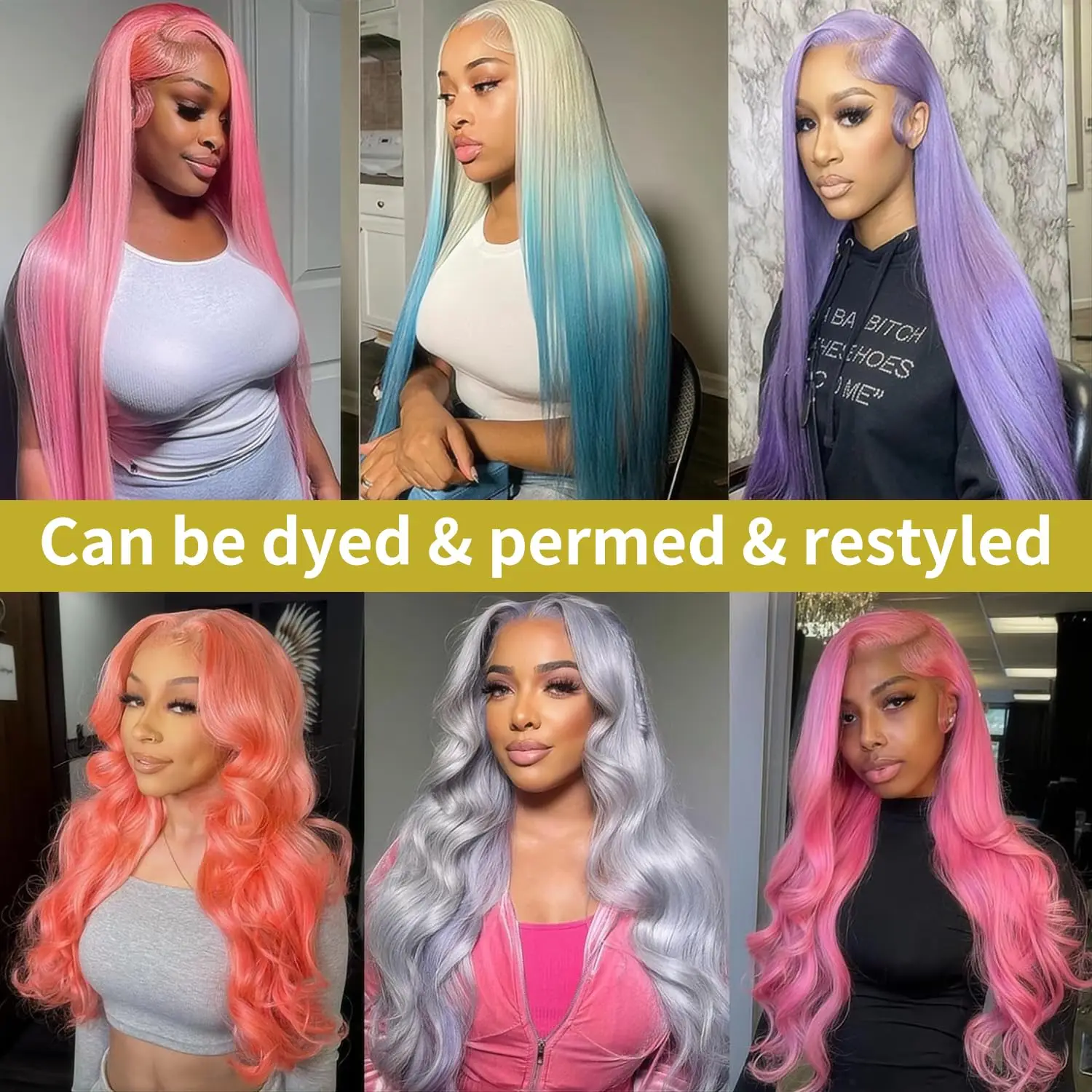40 Inch 250% Density 613 Blonde 13x4 Lace Frontal Wigs Brazilian Body Wave 13x4 Full Lace Frontal Wig Human Hair Wigs for Women image 4