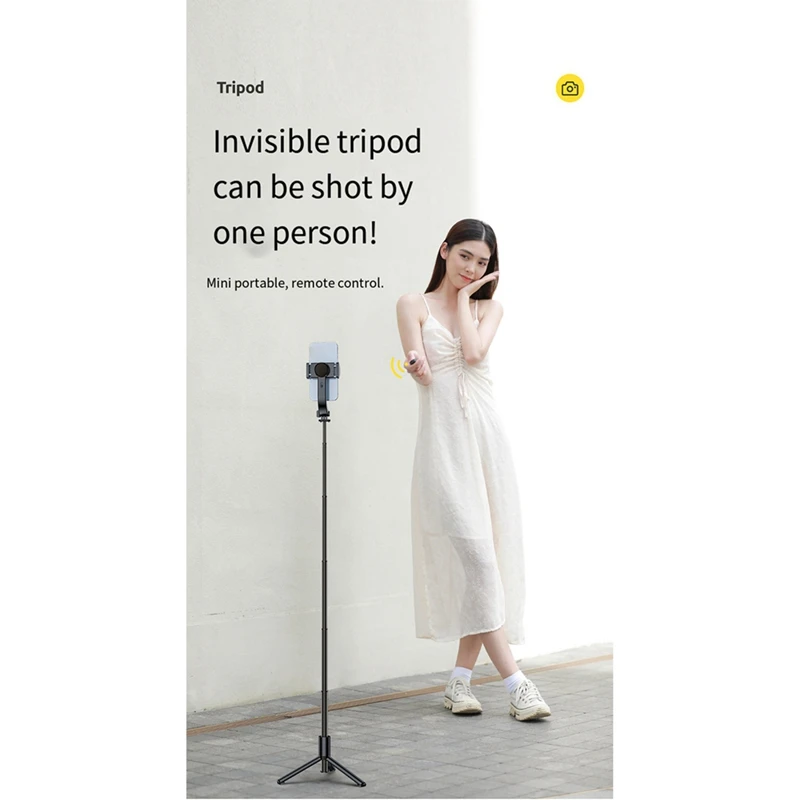 Anti-Shake-Handy kardanischer Stabilisator Bluetooth Selfie Stick Aluminium legierung Hands tabilisator faltbares Ein beins tativ, langlebig