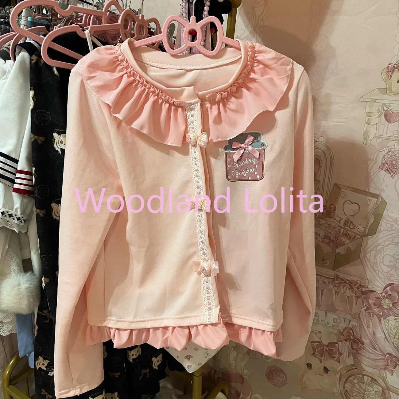 Y2k Aesthetics Sweet Coats Embroidery Single Breasted Ruffles Patchwork Jackets Japanese Cute Tops Harajuku Punk Women Clothing - view 6