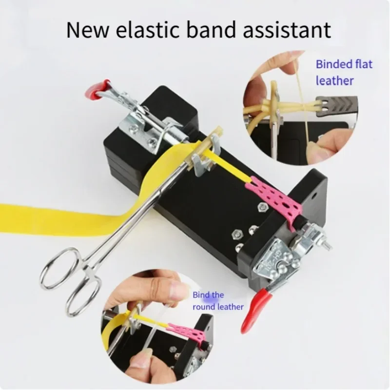 Slingshot Rubber Band Winding Helper Binding Tool for Flat Round Latex Bands DIY Catapult Elastic Assembly Tool