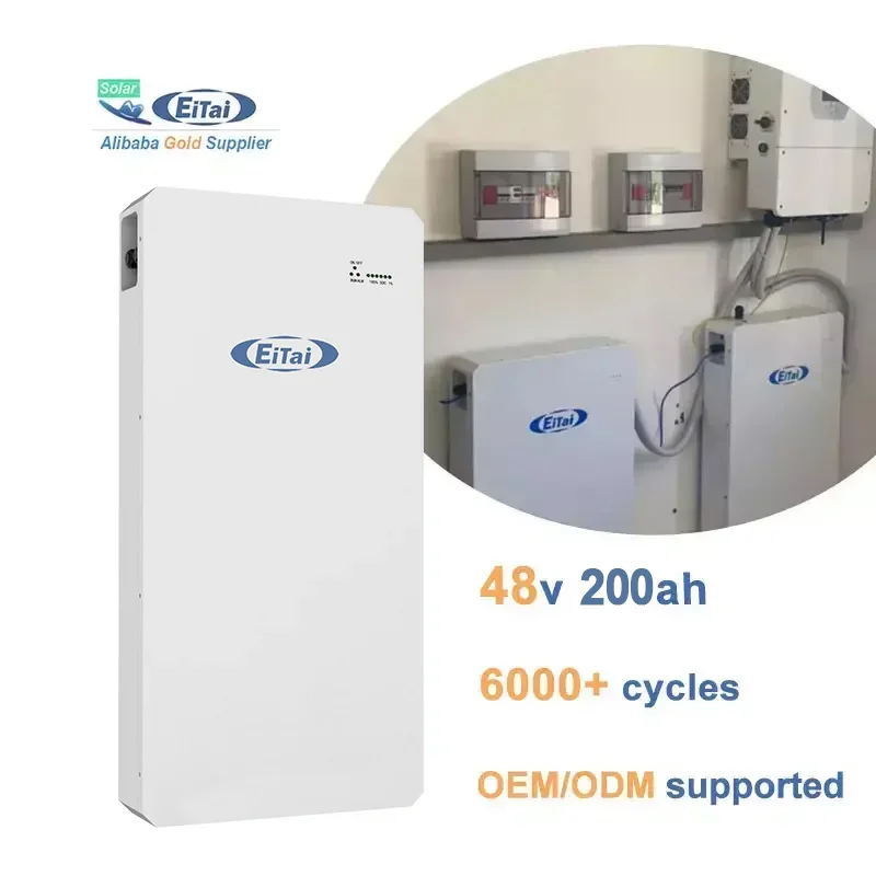 EiTai 6000 사이클 태양광 LifePO4 리튬 배터리, 전문 제조업체, 저전압 48V, 51.2V, 10KW, 도매