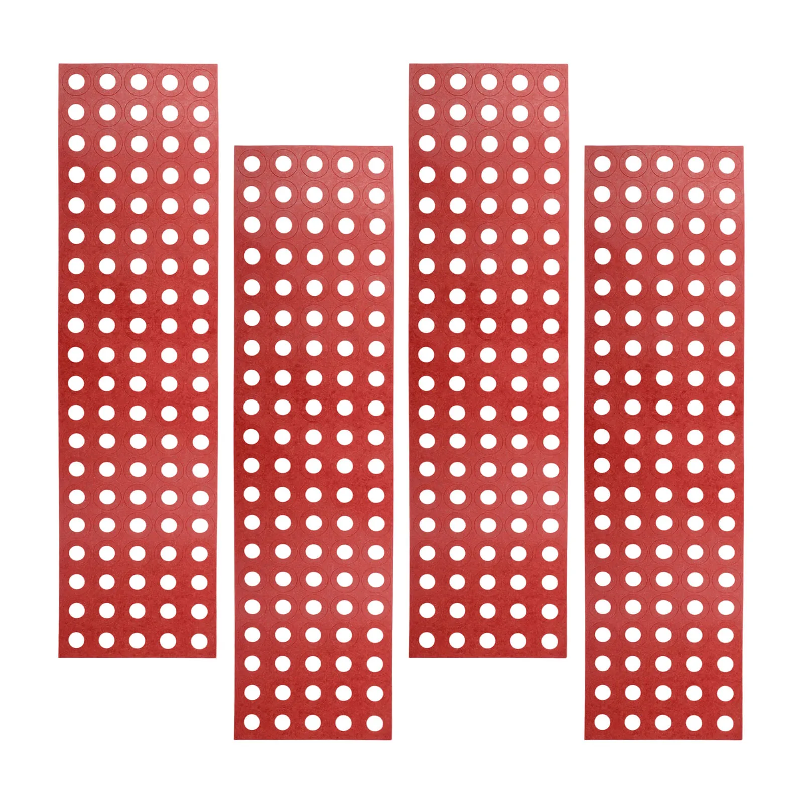 400Pcs Battery Insulators Paper Hollow Insulating Gasket Red Cardboard Insulators Paper Rings Per Sheet For Battery Insulator