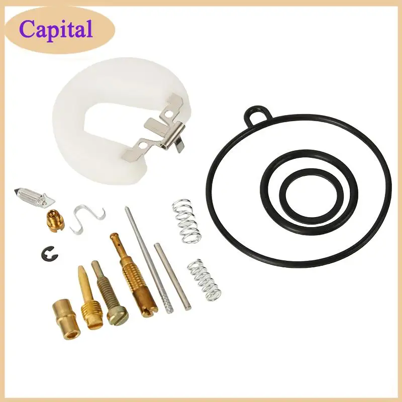 Complete TH70 Horizontal 90cc Engine Carburetor Repair Kit with Plunger Diaphragm & Float for Motorcycle Dirt Bike