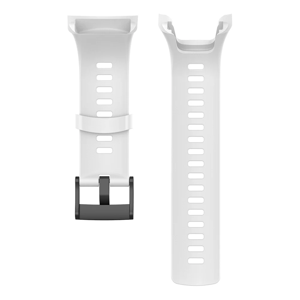 Silicone Replacement Watchband for Suunto 5 Watch Band Wrist Strap (White)