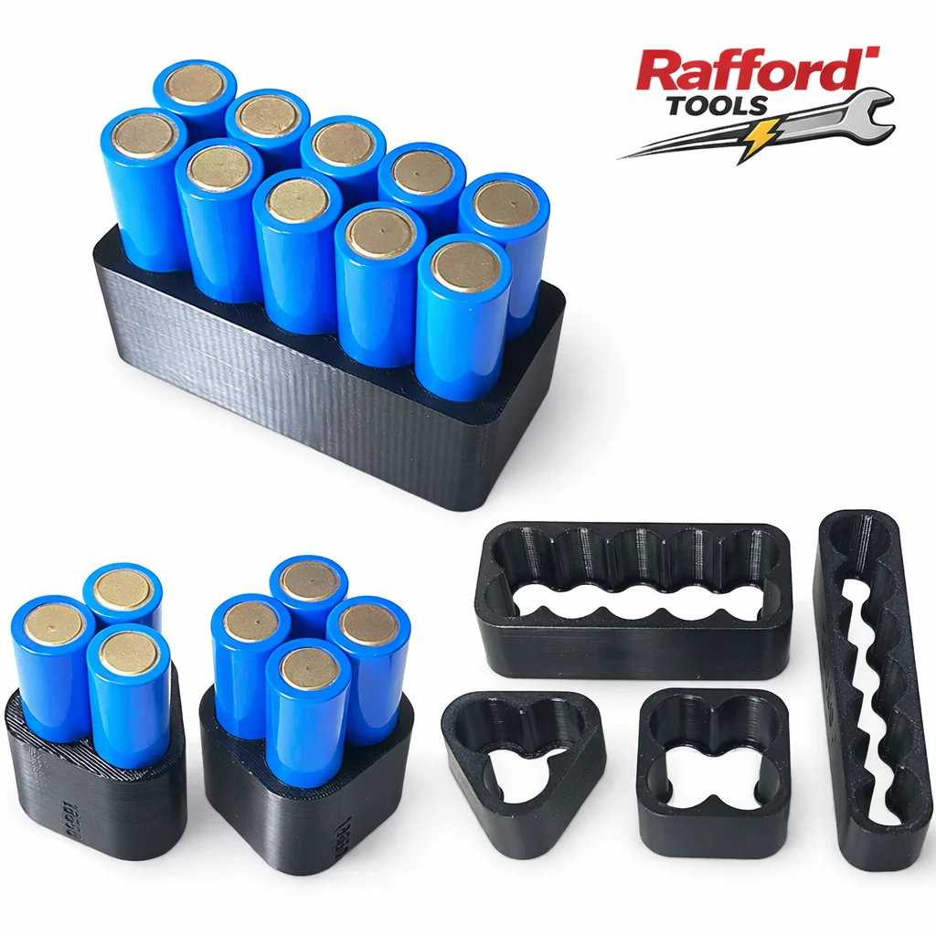 Rafford 4PCS 18650 Lithium Battery Spot Welding Fixture Set Jig Clamp Assembly Bracket for Battery Pack Making