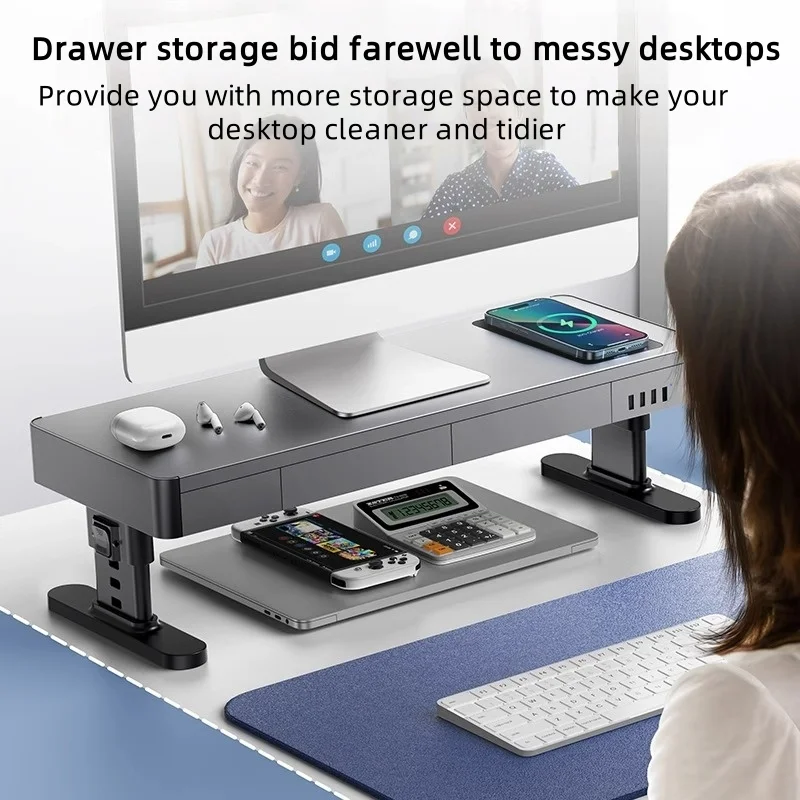 The height-adjustable display stand can raise office desktops laptops workstations and computer screens Tablet Accessories