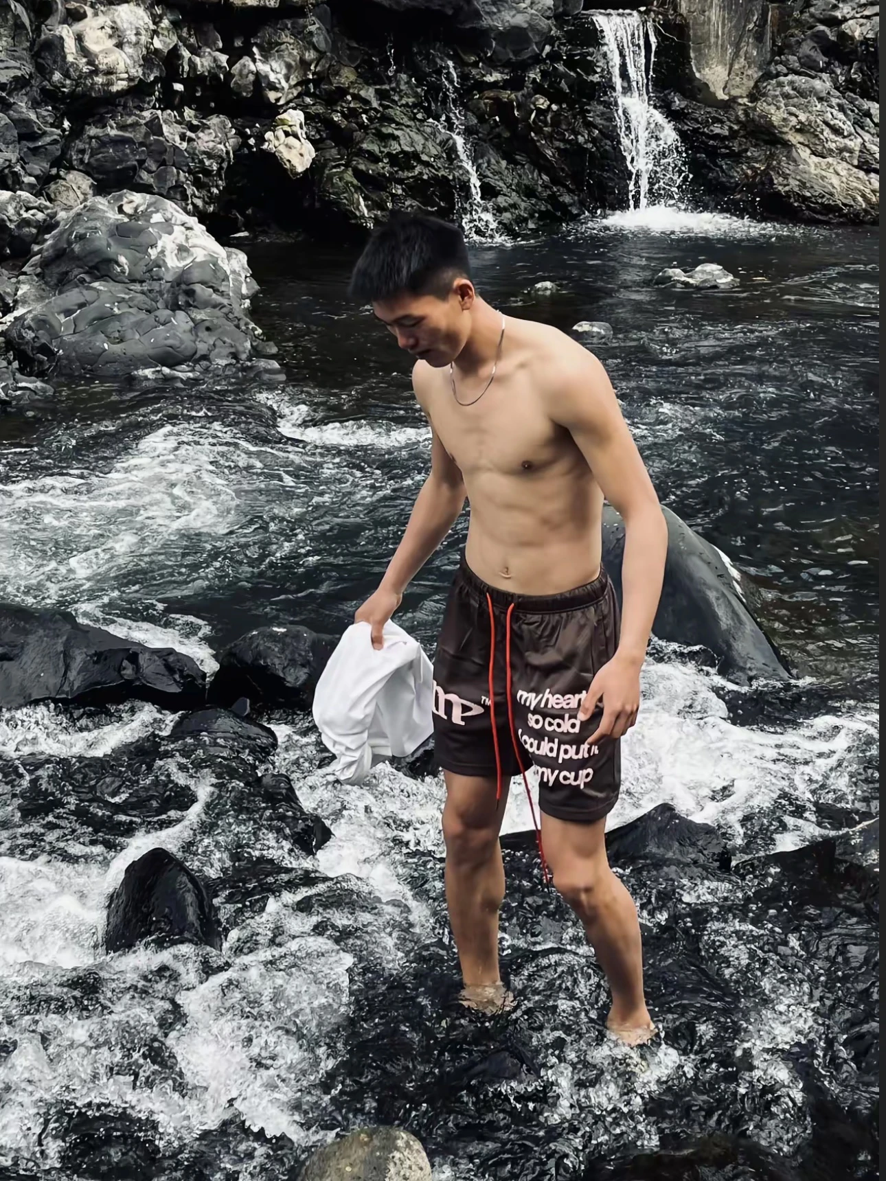 American Retro Summer Double Layer Mesh Breathable Drawstring Men's Casual Sports Shorts Knee High All Purpose Ball Pants