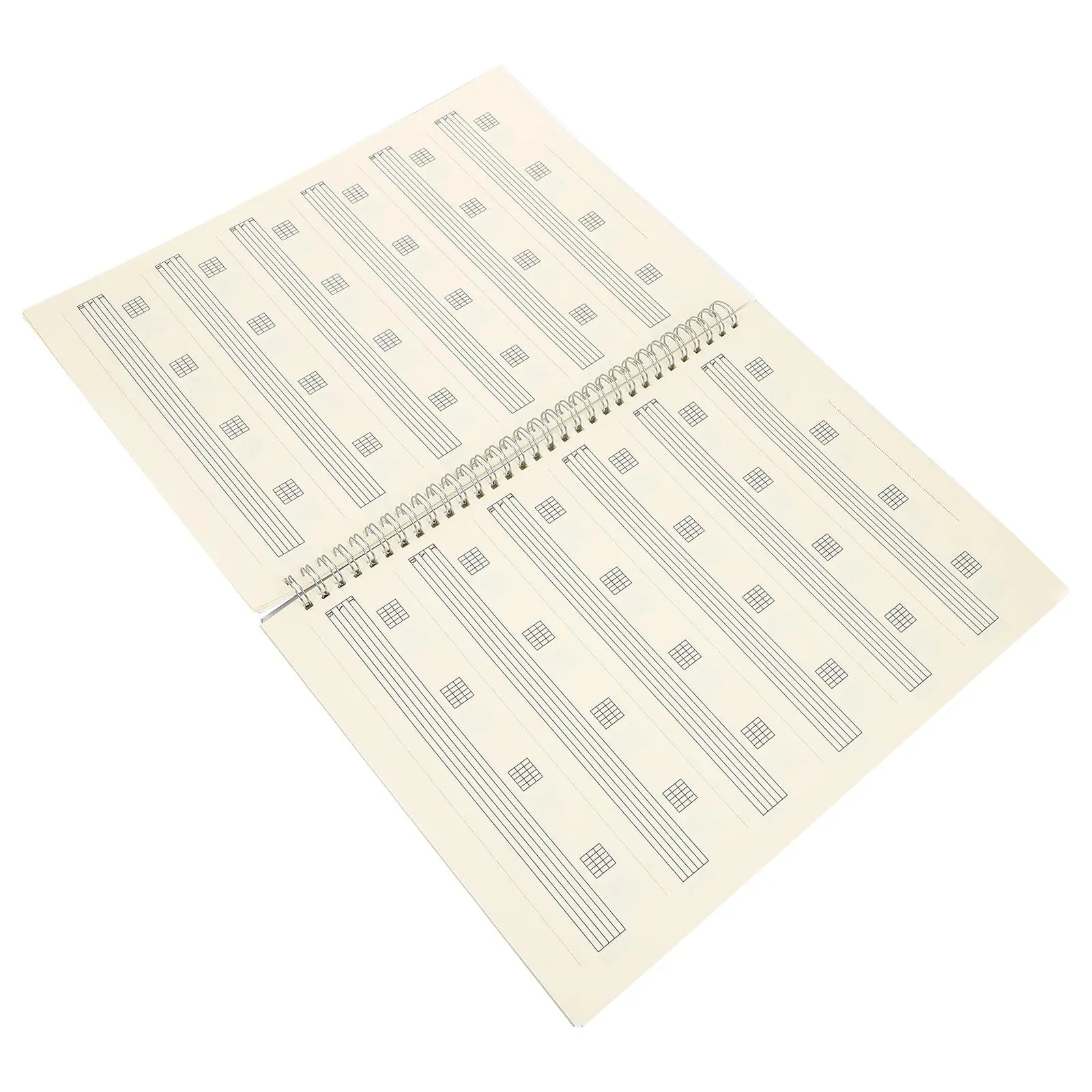 

Six- Book A4 Size Double Offset Paper Waterproof Cover Guitar Sheet Music Notebook Blank Tablature Books Practice