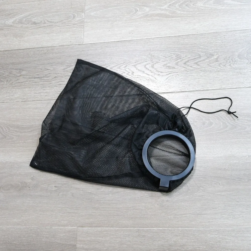 Foldable Outdoor Cooler Trash Can Accessory Collapsible Portable Trash Bag Holder Hanging Universal Mesh Trash Bag Camping