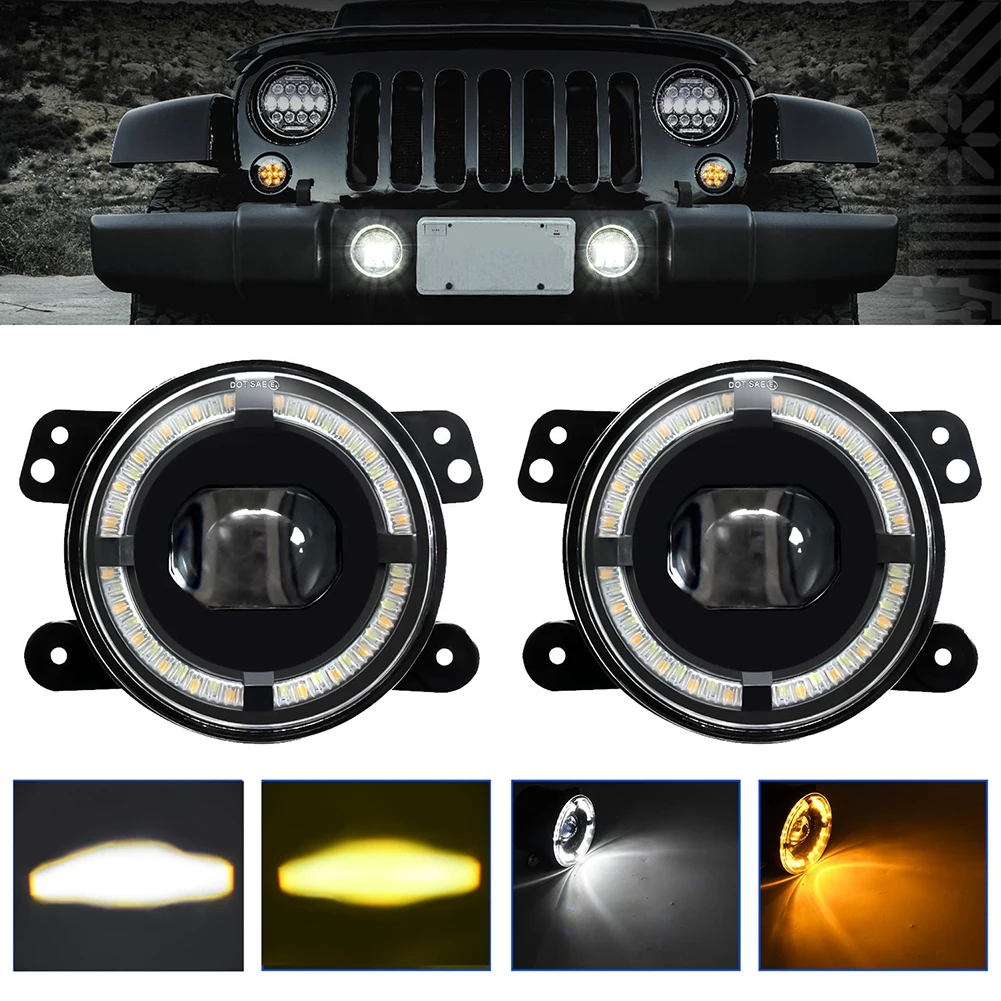 

Car Accessories 4 Inch LED Fog Lamp Fog Driving Lamp 6000K Color Temperature Direct Installation Quick Installation