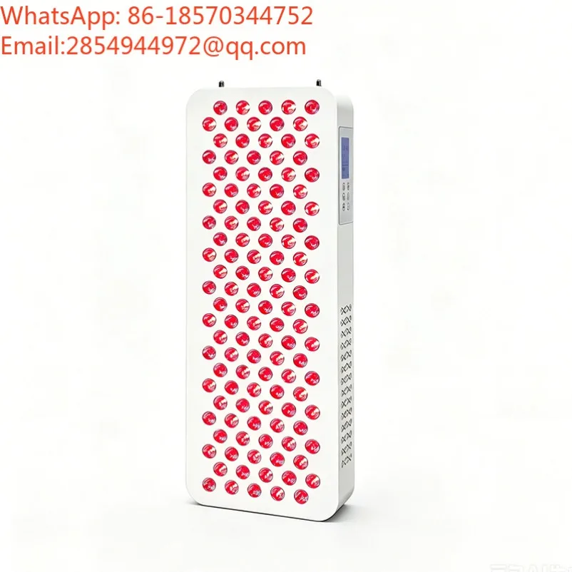 600W Small LED Red Light Therapy Panel Intelligent Dimming Infrared Beauty Lamp for Home Salon Skin Care Treatment